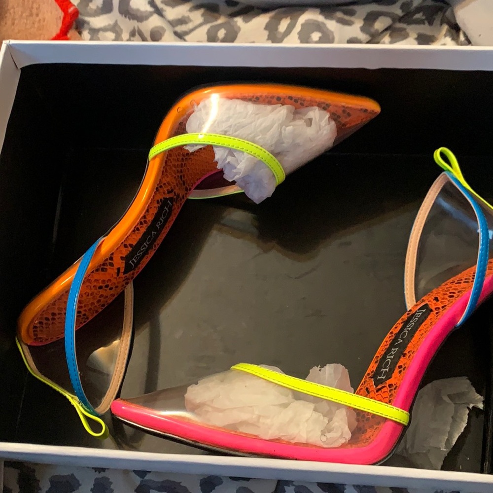 Jessica Rich Love Pump Rainbow heels